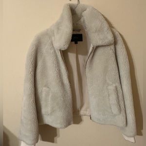 cropped fur coat, only worn 2 times!